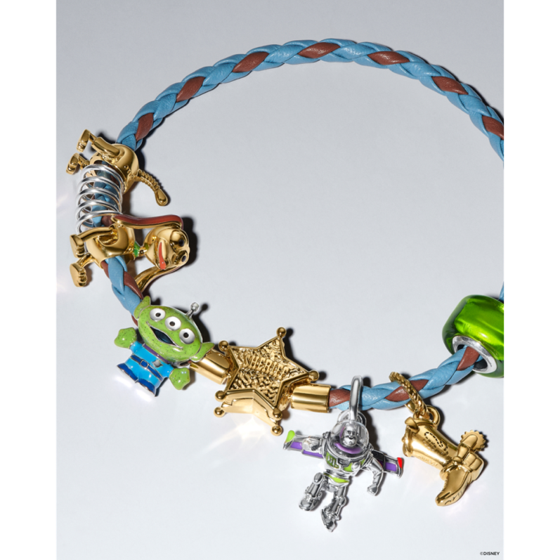 Pandora Toy Story – Woody, Buzz Lightyear, Slinky charmok