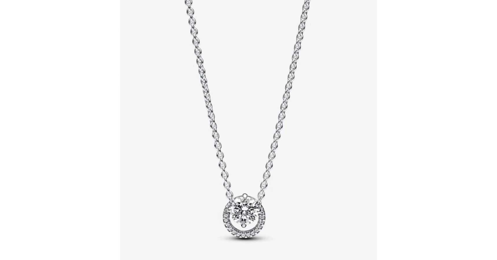 Pandora - Szikrázó kerek glória medálos collier nyaklánc - 391174C01-45 ...