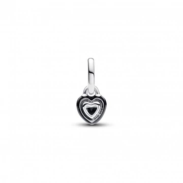 Pandora  - ME fekete csakra szív mini függő charm - 793042C01