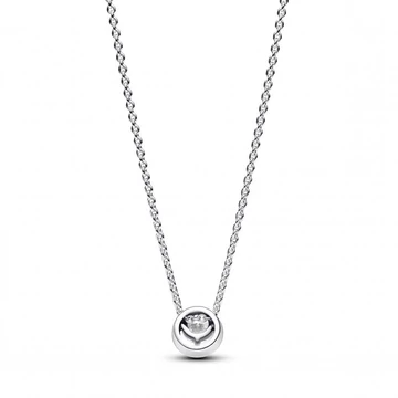 Pandora  - Szikrázó kerek glória medálos collier nyaklánc - 391174C01