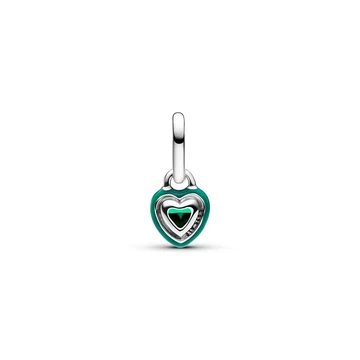 Pandora  - ME zöld csakra szív mini függő charm - 793042C03