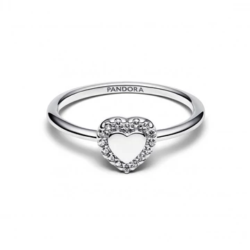 Pandora  - Gravírozható szív glória gyűrű - 193801C01