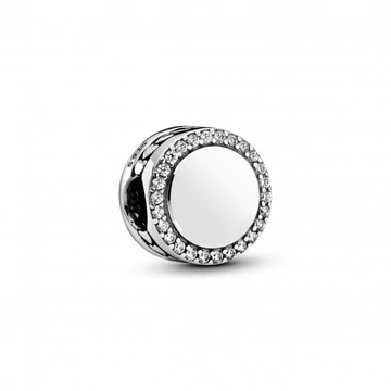 Pandora  - Gravírozható szikrázó gombcharm - 798747C01