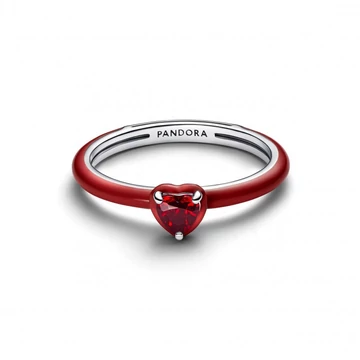 Pandora  - Piros csakra szív gyűrű - 193088C05