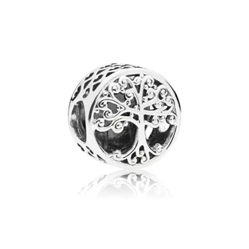 Pandora  - Áttört mintájú családfa charm - 797590