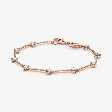 Pandora  - Szikrázó pavé lemezek karkötő - 589217C01