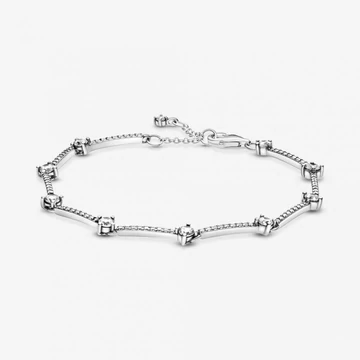 Pandora  - Szikrázó pavé lemezek karkötő - 599217C02