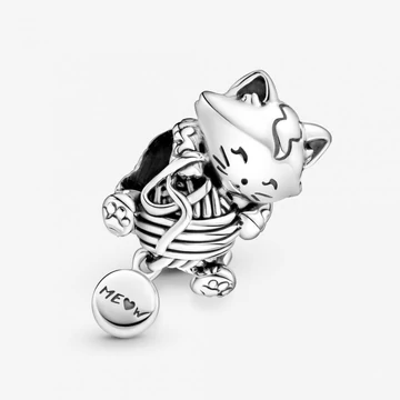 Pandora  - Cica és gombolyag charm - 799535C00