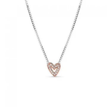 Pandora  - PANDORA ROSE SZABADKÉZZEL KÉSZÍTETT SZÍV NYAKLÁNC - 380089C01