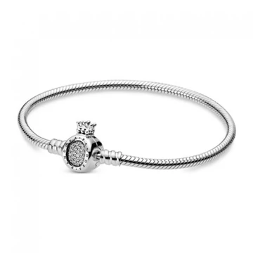 Pandora  - Moments koronás O záras kígyólánc karkötő - 598286CZ