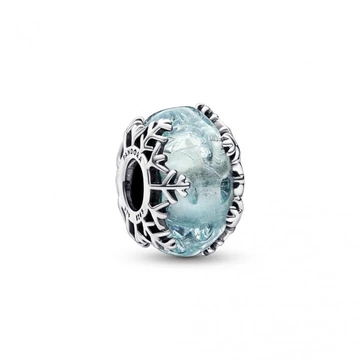 Pandora  - Kék hópehely muranói charm - 792377C00