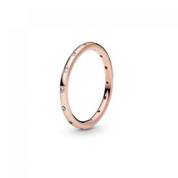 Pandora  - Cseppek rozé gyűrű  - 180945CZ