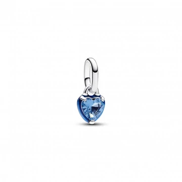 Pandora  - ME kék csakra szív mini függő charm - 793042C02