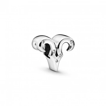 Pandora  - Szikrázó Kos csillagjegy charm - 798416C01