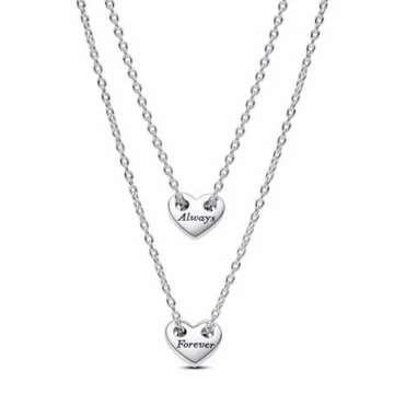 Pandora  - Örökkön örökké megosztható szív collier nyaklánc - 393207C00