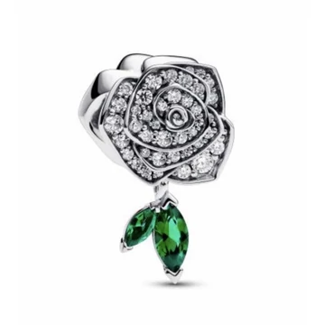 Pandora  - Szikrázó virágzó rózsa charm - 793201C01