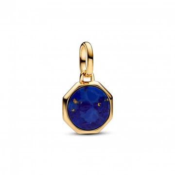 Pandora  - Kék gravírozható mini medál charm - 763388C01