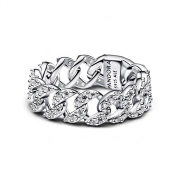 Pandora  - Pavé kubai láncos gyűrű - 193557C01
