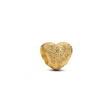 Pandora  - Texturált szív mini charm - 764000C00