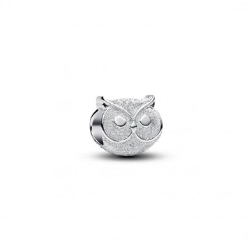 Pandora  - Texturált bagoly mini charm - 794525C00
