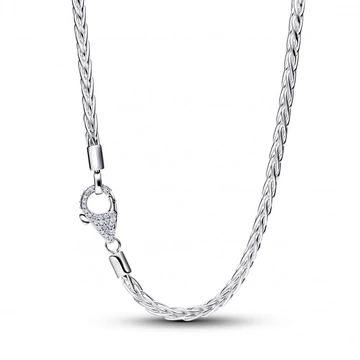 Pandora  - Pavé kapcsos rókafark láncos charm nyaklánc  - 394463C01