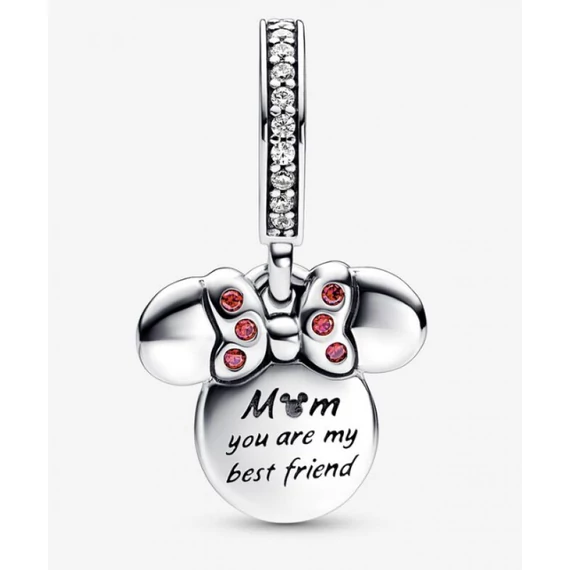 Pandora  - Disney Minnie egér sziluett dupla függő charm - 782615C01