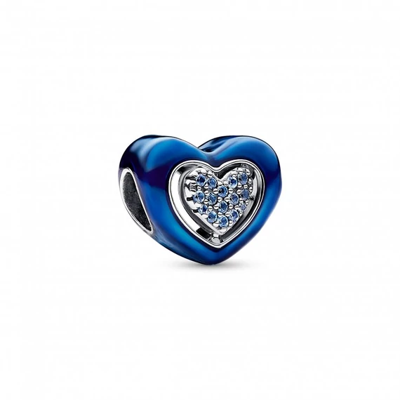 Pandora  - Kék forgatható szív charm - 792750C01