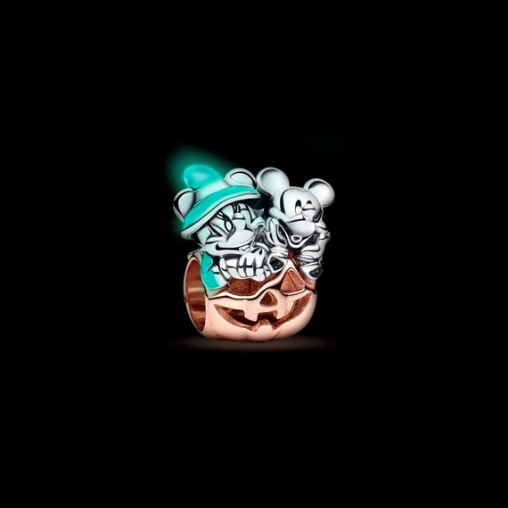 Pandora  - Disney Mickey egér és Minnie egér Halloween tök charm - 782816C01