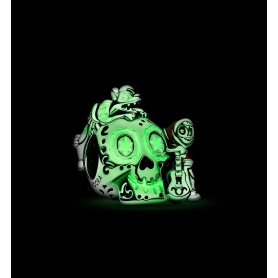 Pandora  - Disney Pixar Coco Miguel és Dante koponya foszforeszkáló charm - 792817C01