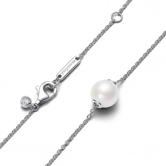 Pandora  - Kezelt édesvízi tenyésztett gyöngyös collier nyaklánc - 393167C01-45