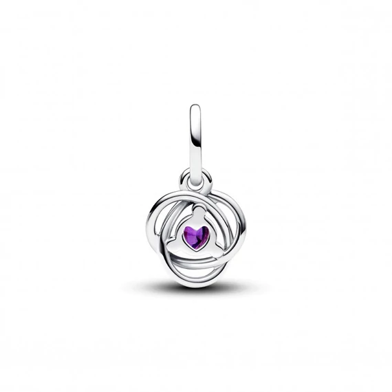 Pandora  - Lila örökkévalóság kör függő charm - 793125C02