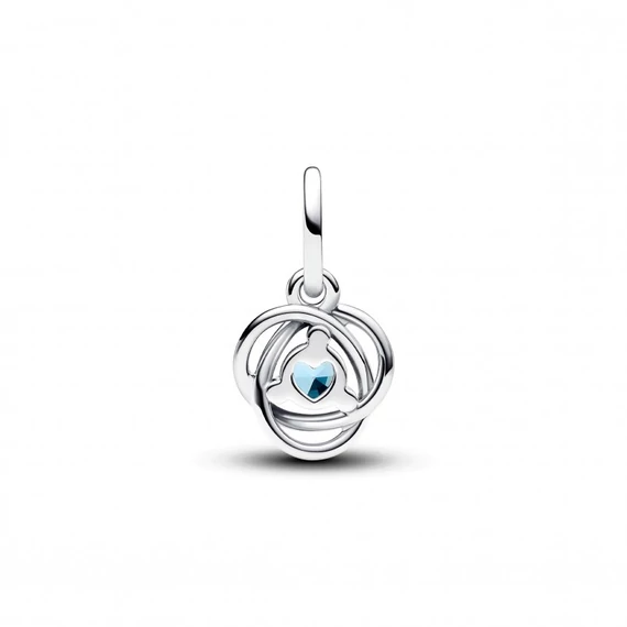 Pandora  - Tengerkék örökkévalóság kör függő charm - 793125C03