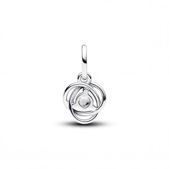 Pandora  - Áttetsző örökkévalóság kör függő charm - 793125C04