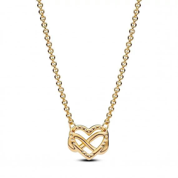 Pandora  - Szikrázó végtelenjel szív collier nyaklánc - 362666C01-50