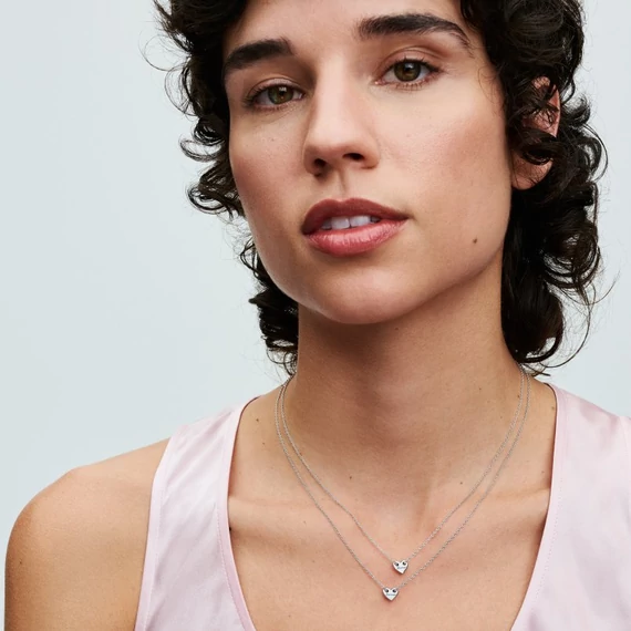 Pandora  - Örökkön örökké megosztható szív collier nyaklánc - 393207C00-45