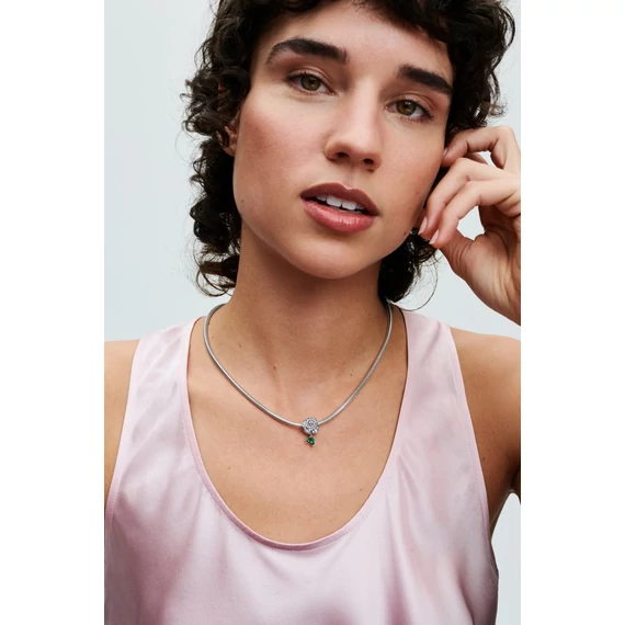 Pandora  - Szikrázó virágzó rózsa charm - 793201C01
