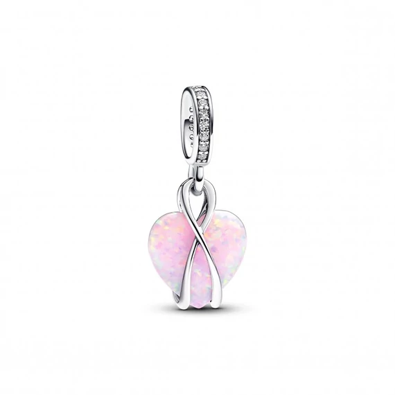 Pandora  - Anya opálfényű szív függő charm - 793202C01