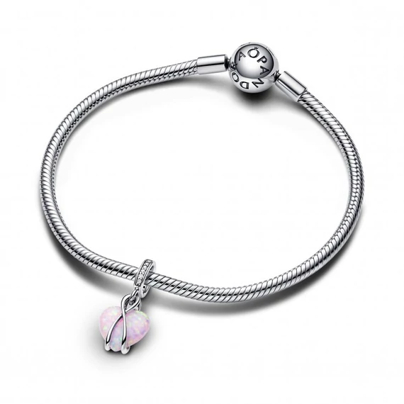 Pandora  - Anya opálfényű szív függő charm - 793202C01