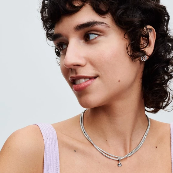 Pandora  - Virágzó rózsa függő charm - 793213C00