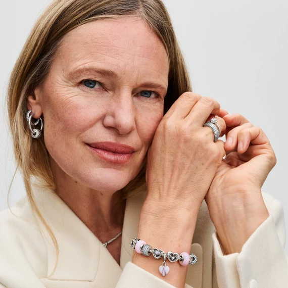 Pandora  - Áttört anya és szív charm - 793233C01