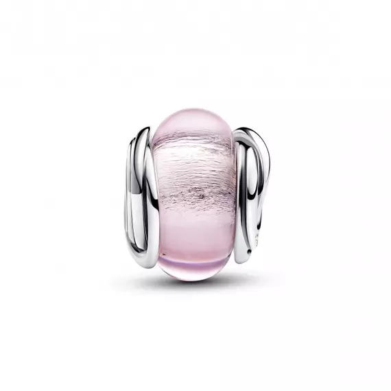 Pandora  - Körülölelt rózsaszín muranói üveg charm - 793241C00