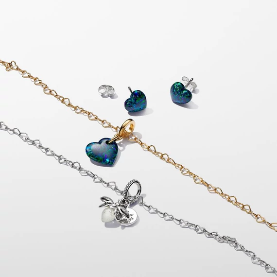Pandora  - Összefonódó szívek collier nyaklánc - 363334C00-45