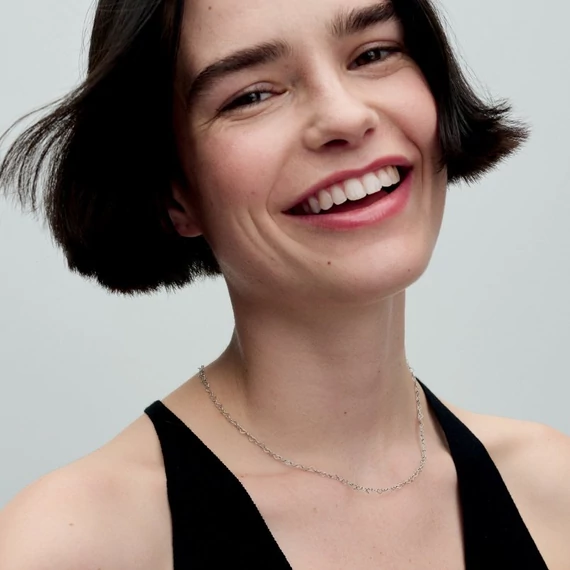 Pandora  - Összefonódó szívek collier nyaklánc - 393334C00-45