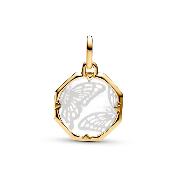 Pandora  - ME gyöngyházfényű pillangó medál charm - 763366C01