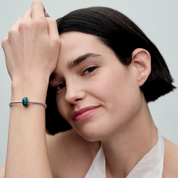 Pandora  - Opálfényű zöld charm - 791691C04