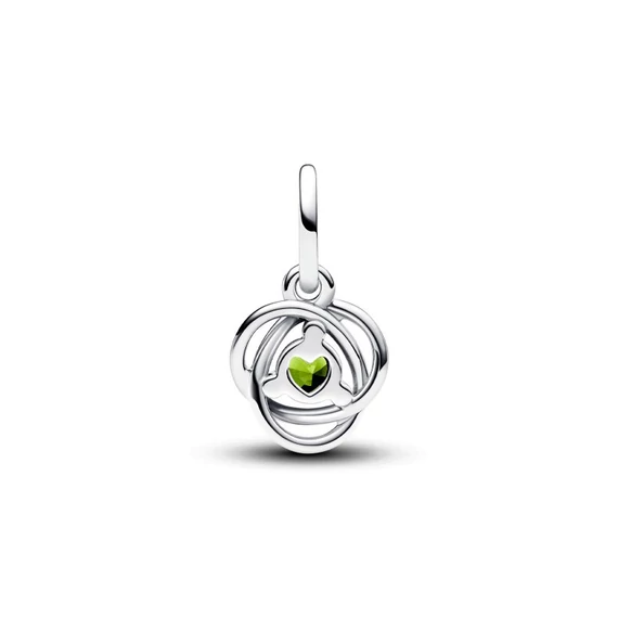 Pandora  - Tavaszzöld örökkévalóság kör függő charm - 793125C08