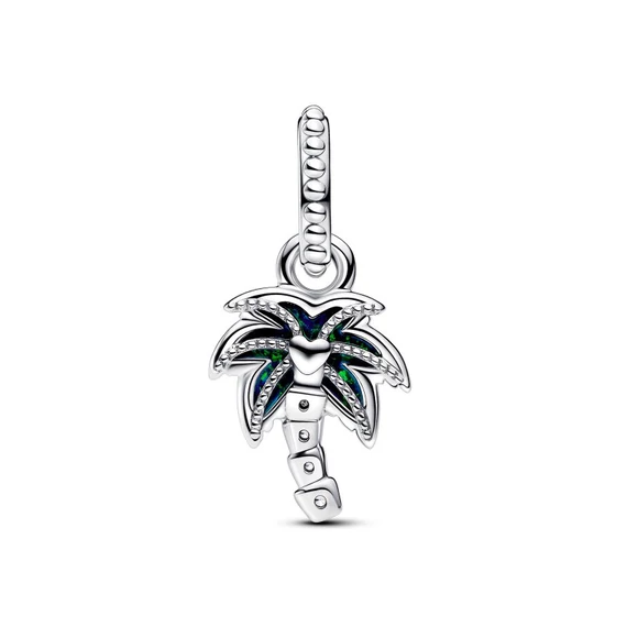Pandora  - Opálfényű zöld pálmafa függő charm - 793352C01