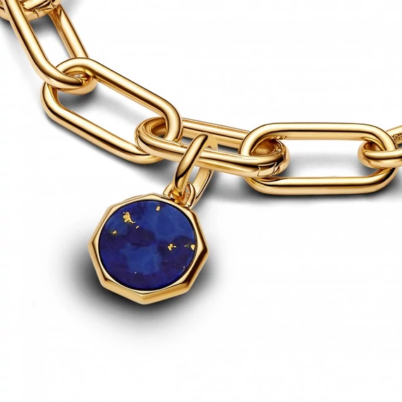 Pandora  - Kék gravírozható mini medál charm - 763388C01