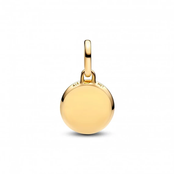 Pandora  - Zöld gravírozható mini medál charm - 763389C01