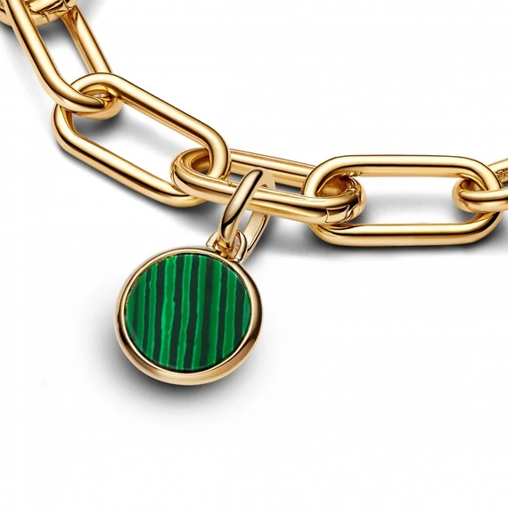Pandora  - Zöld gravírozható mini medál charm - 763389C01
